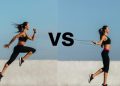 correr versus saltar
