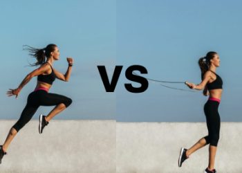 correr versus saltar